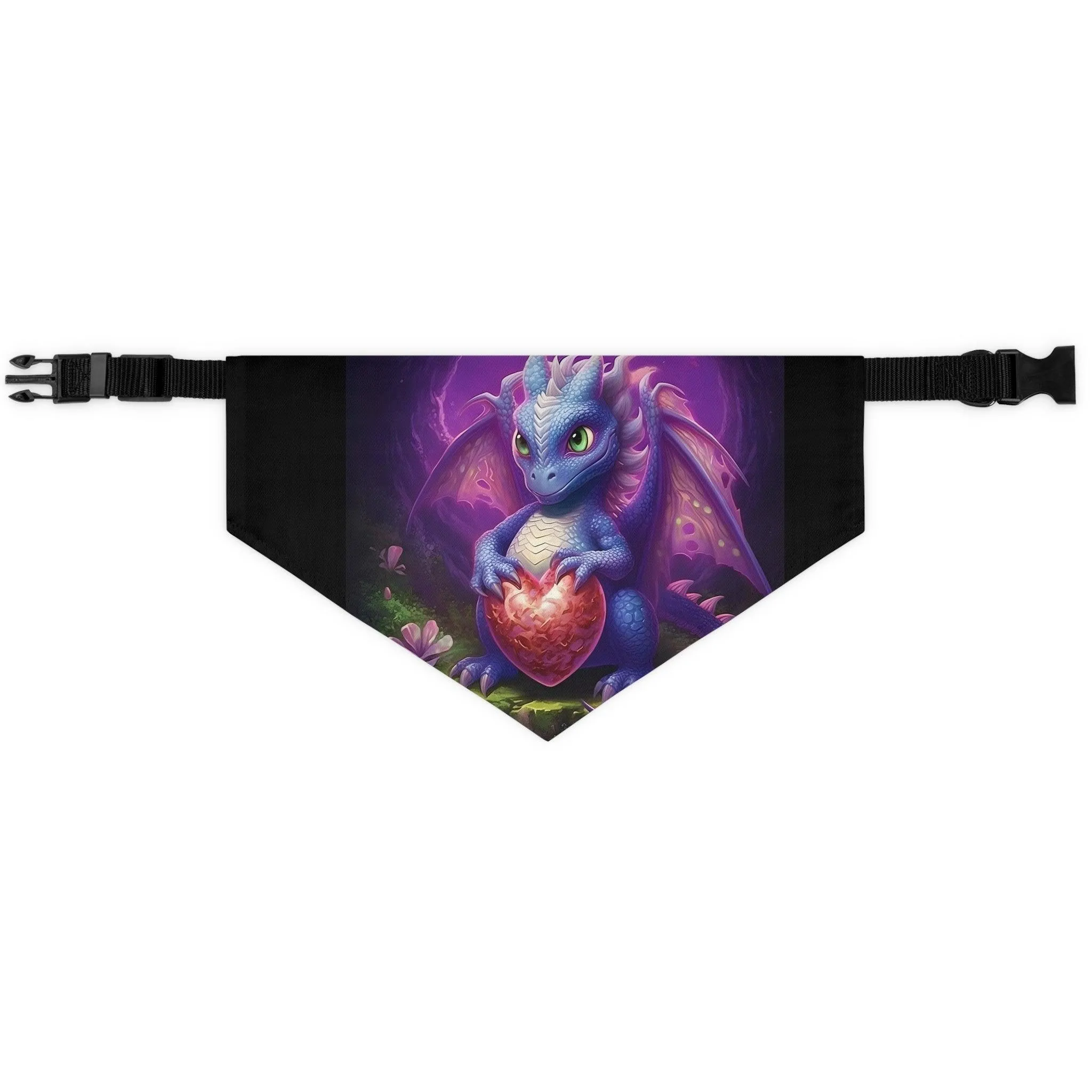 Playful Baby Dragon Pet Bandana Collar - Express Your Pet's Unique Style