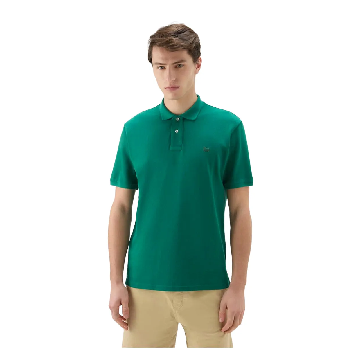 Polo Uomo Woolrich American Verde