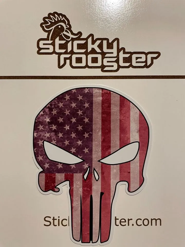 Punisher American Flag sticker