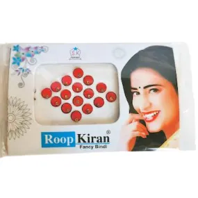 Red Round Diamond Fashion Bindi Sticker