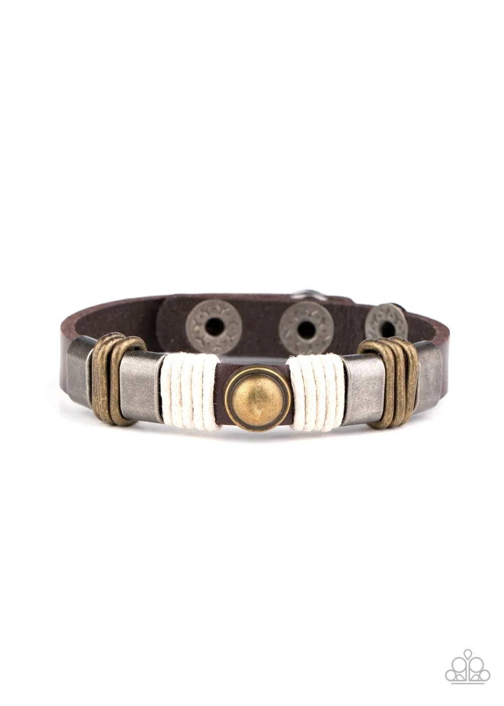 Rev It Up Brown-Urban Bracelet