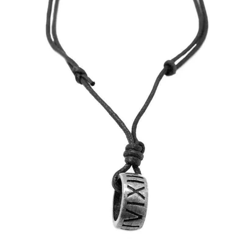 Roman Numerals Urban Man Necklace