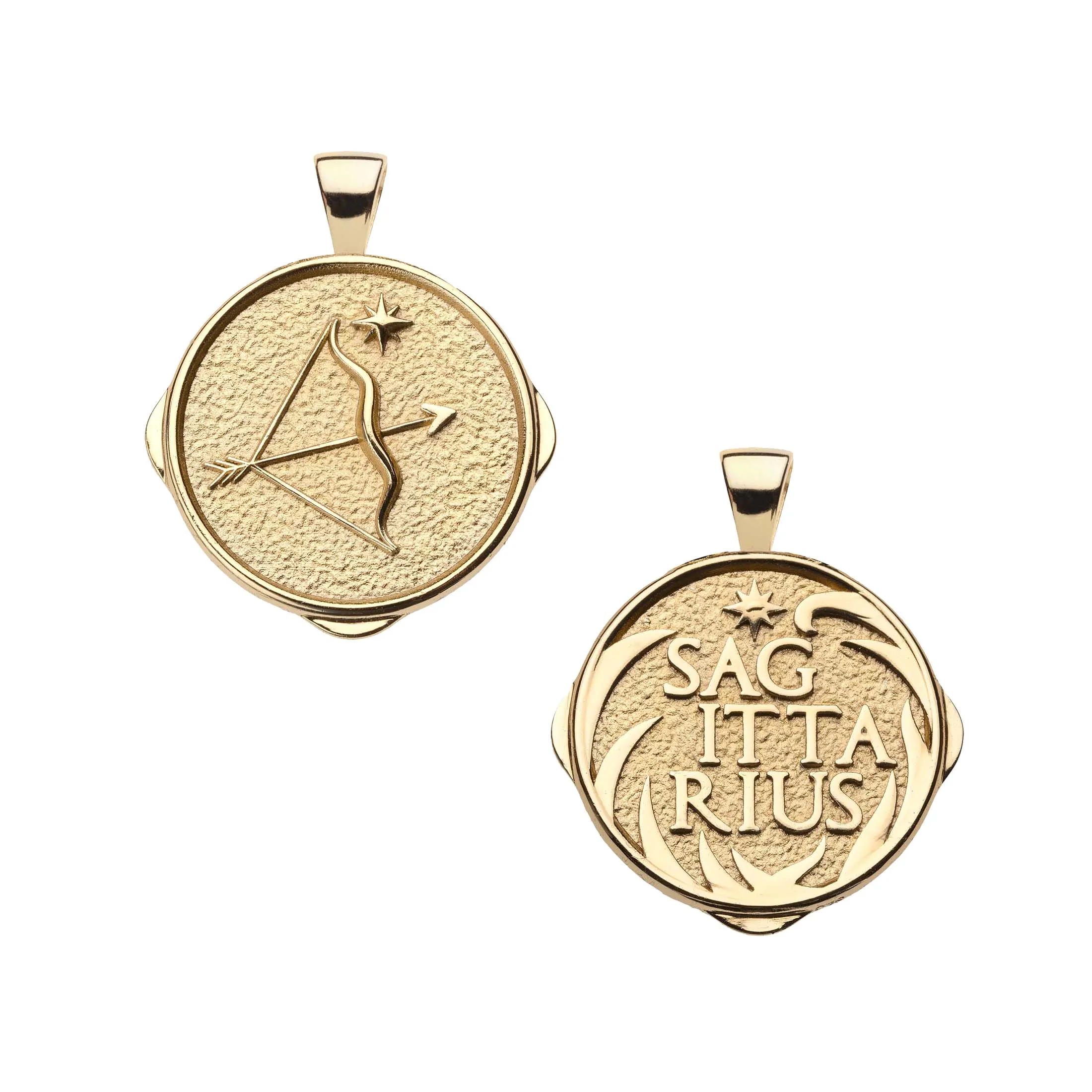 SAGITTARIUS JW Small Zodiac Pendant Coin - Nov 22 - Dec 21