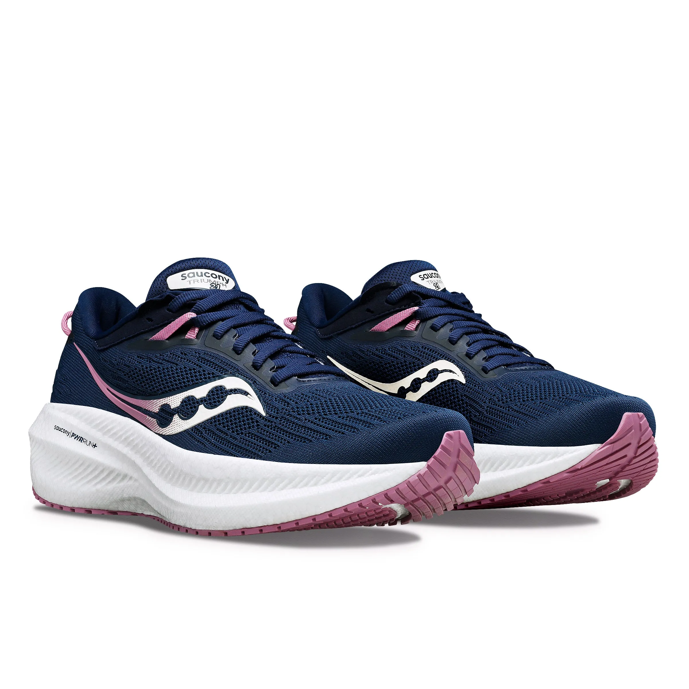 Saucony Triumph 21 (Womens) - Navy/Orchid