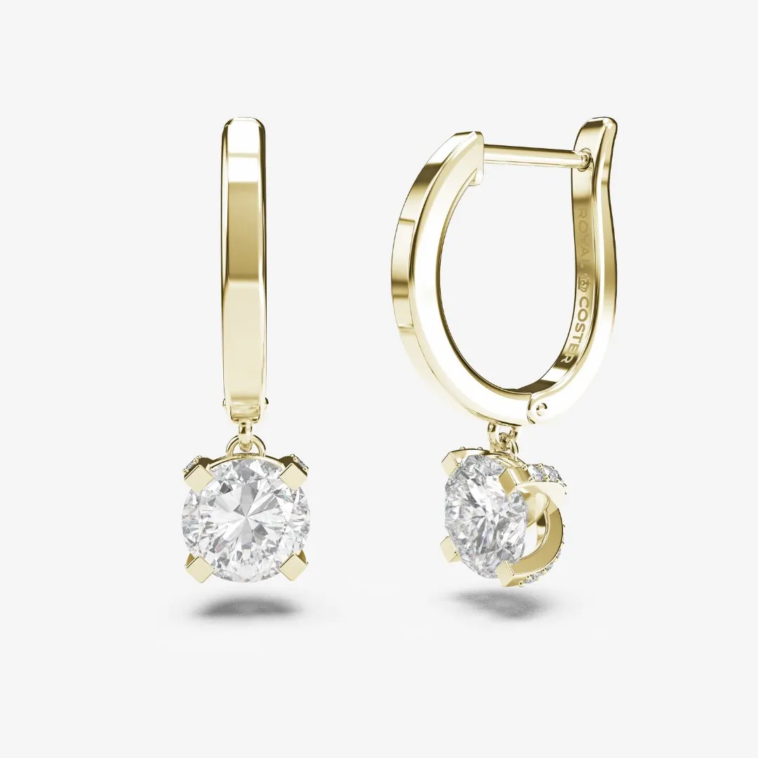 Signature C Solitaire Earrings