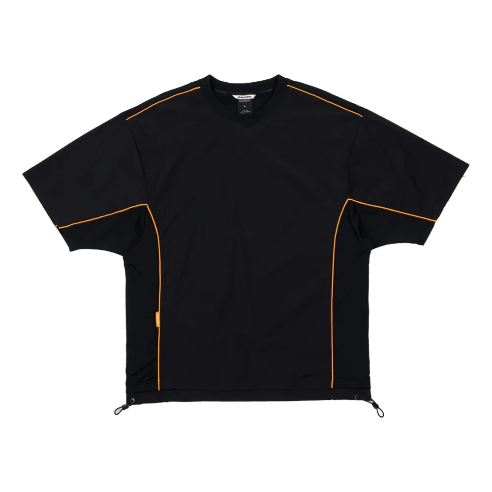 TEAMJOINED JOINED URBAN PANELED EXTRA-OVERSIZED JERSEY-BLACK/ORANGE