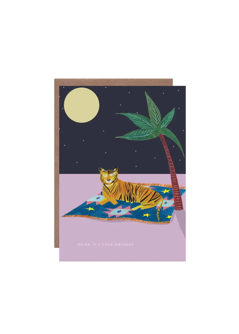  Tiger on Rug  Card