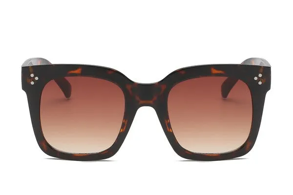 Unisex Square Flat Top Fashion Sunglasses