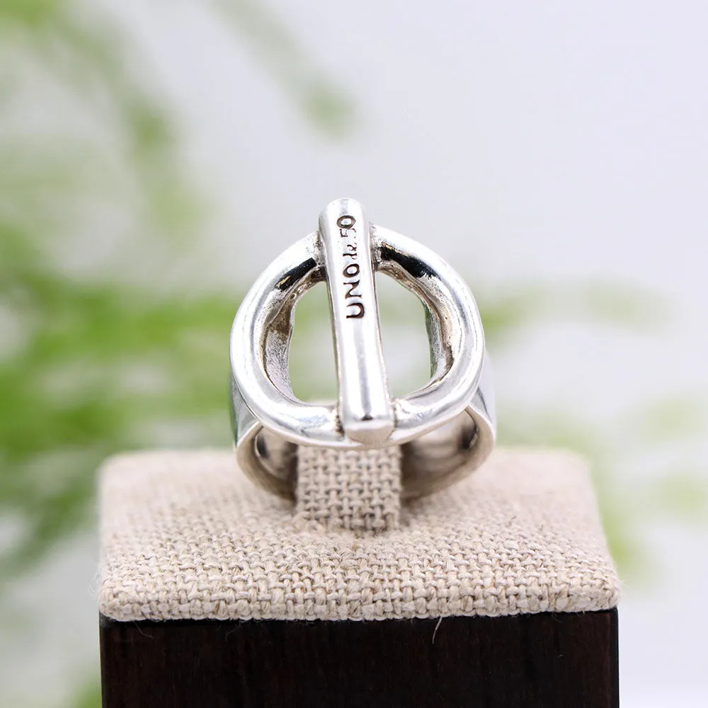 Uno de 50 Silver Toggle Ring