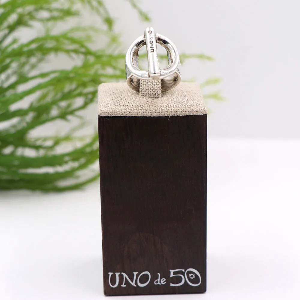 Uno de 50 Silver Toggle Ring