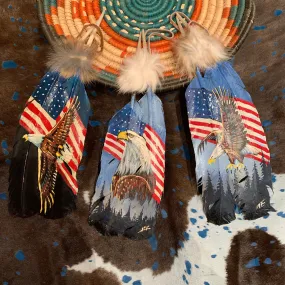 USA Eagle XL painted feather