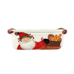 VIETRI Old St. Nick Loaf Pan