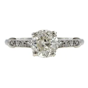 Vintage Engagement Ring, Old European 0.96ct