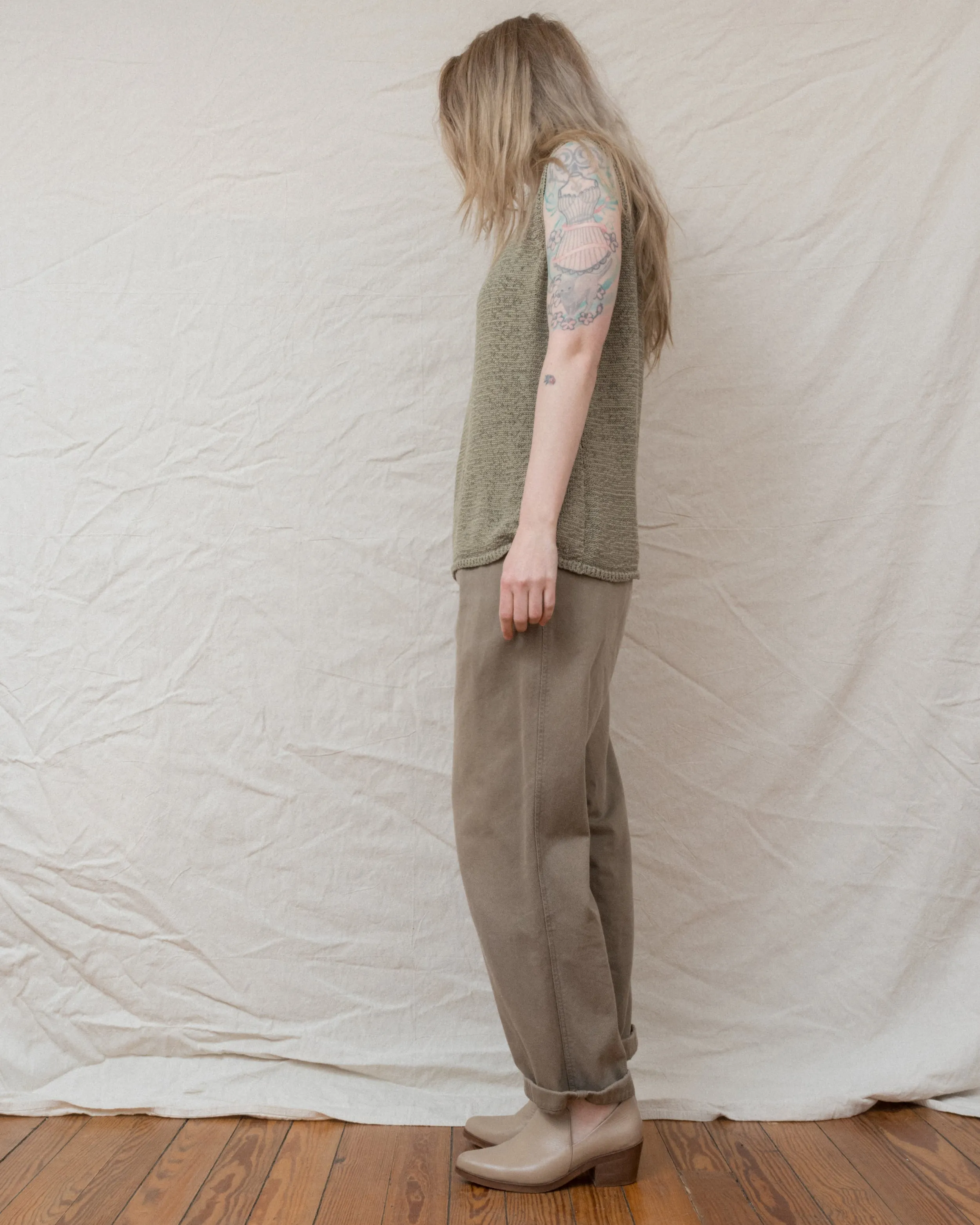 Vintage Sage Knit Top (S-L)